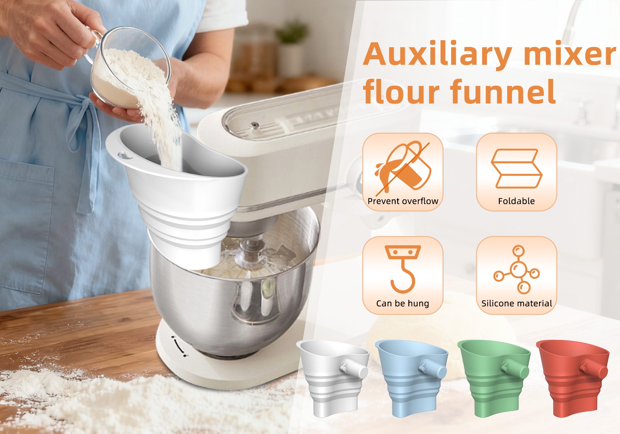 Cross-border trending kitchen flour funnel