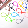 Tadpole Self-Locking Charging Cable Tie Silicone Storage Strap DIY Keychain Accessory Blind Box Trendy Toy Pendant