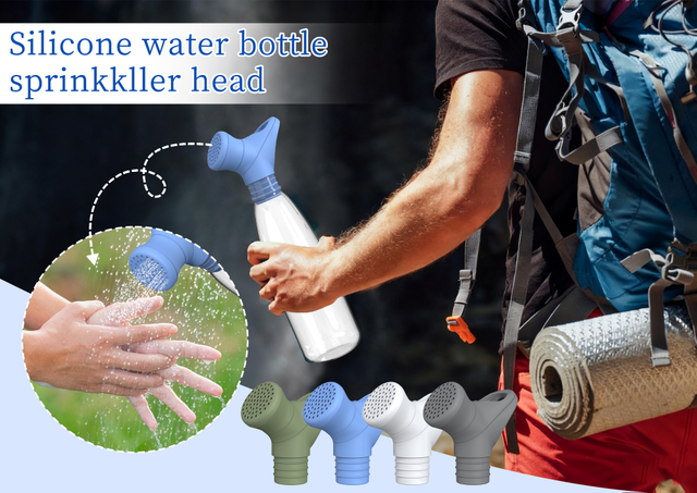 New Popular Silicone Water Bottle Shower Head