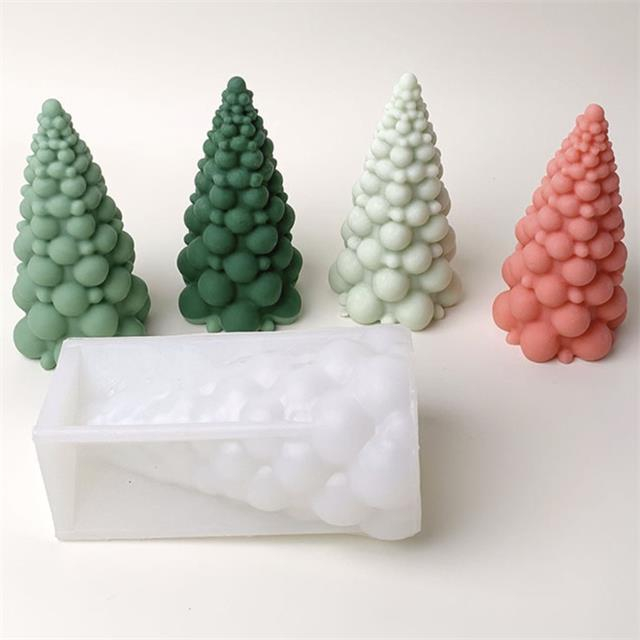 Silicone Christmas Tree Candle Mold