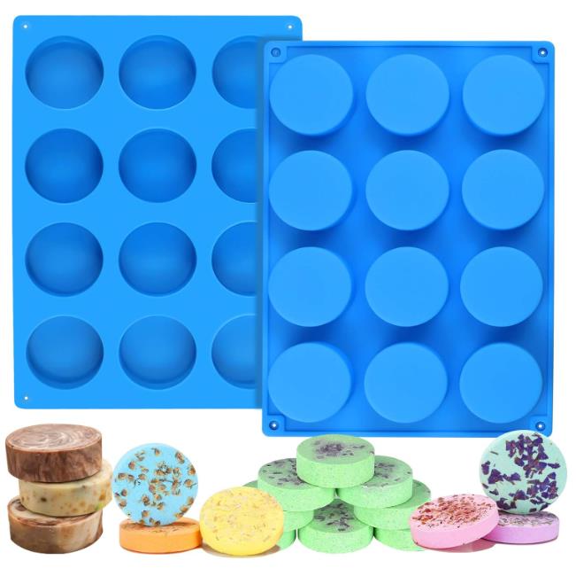 Silicone Round Handmade Soap Mold 