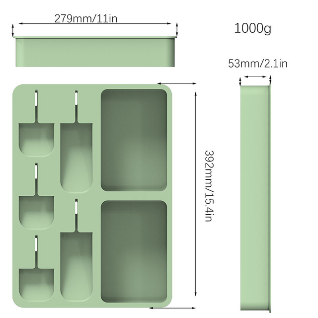 Silicone Knife And Fork Divider Drawer