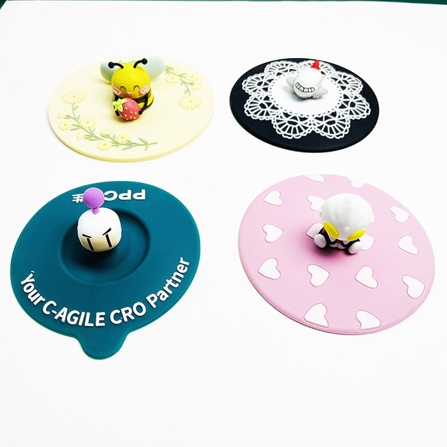 Cartoon Silicone Cup Lid