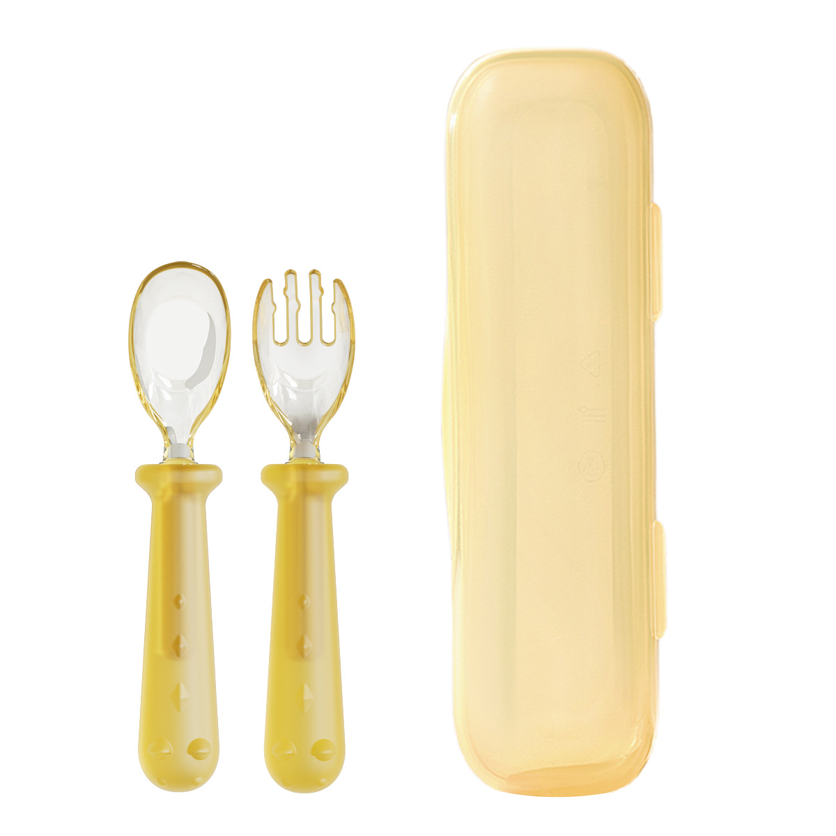 Baby spoon silicone spoon baby silicone soft spoon newborn baby children soft spoon tableware set wholesale (6).jpg