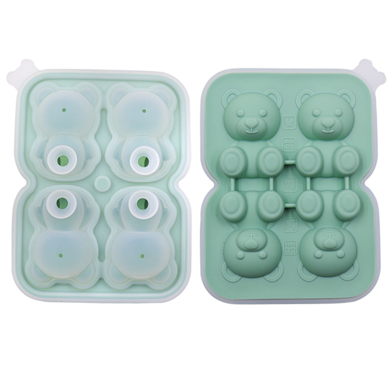 Custom Bear Ice Tray – Fun & Silicone Mold for Ice Cubes, Ice Cream & More!