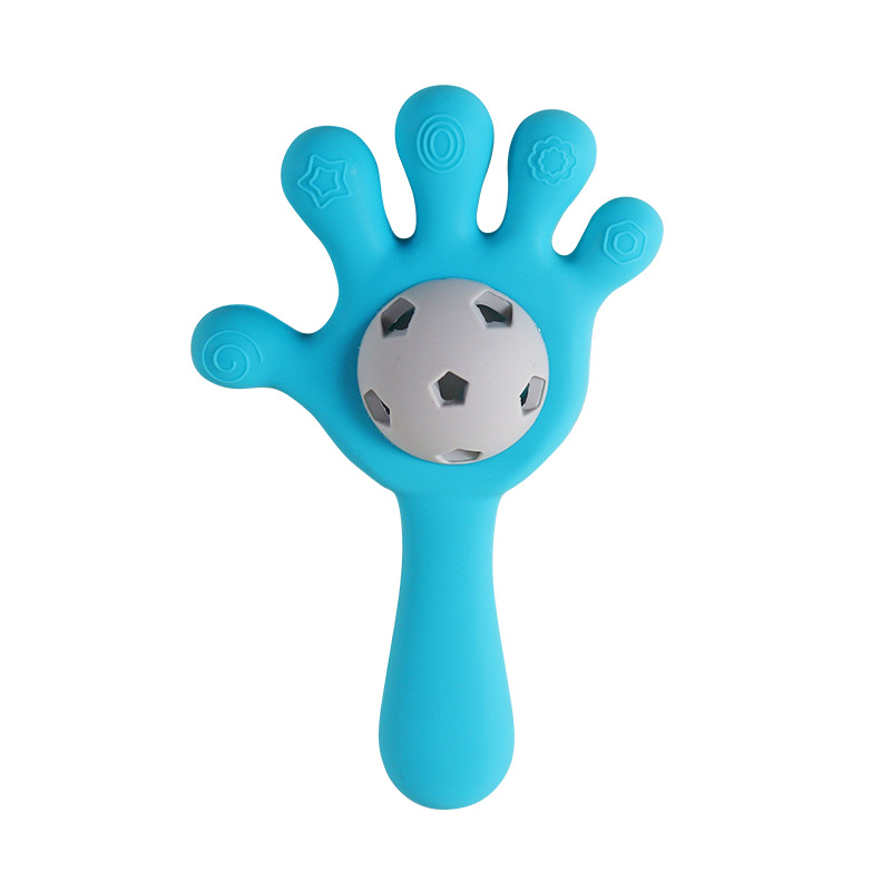 Silicone Palm Rattle Teether