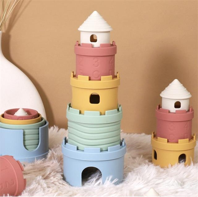 Silicone Castle Stacking Toys