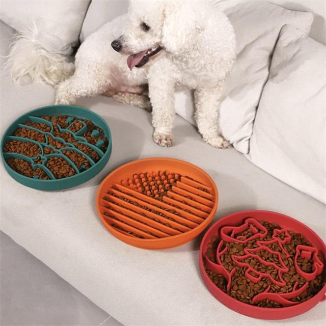 Christmas Pattern Pet Slow Food Bowl