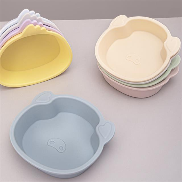 Food grade silicone dinner plate