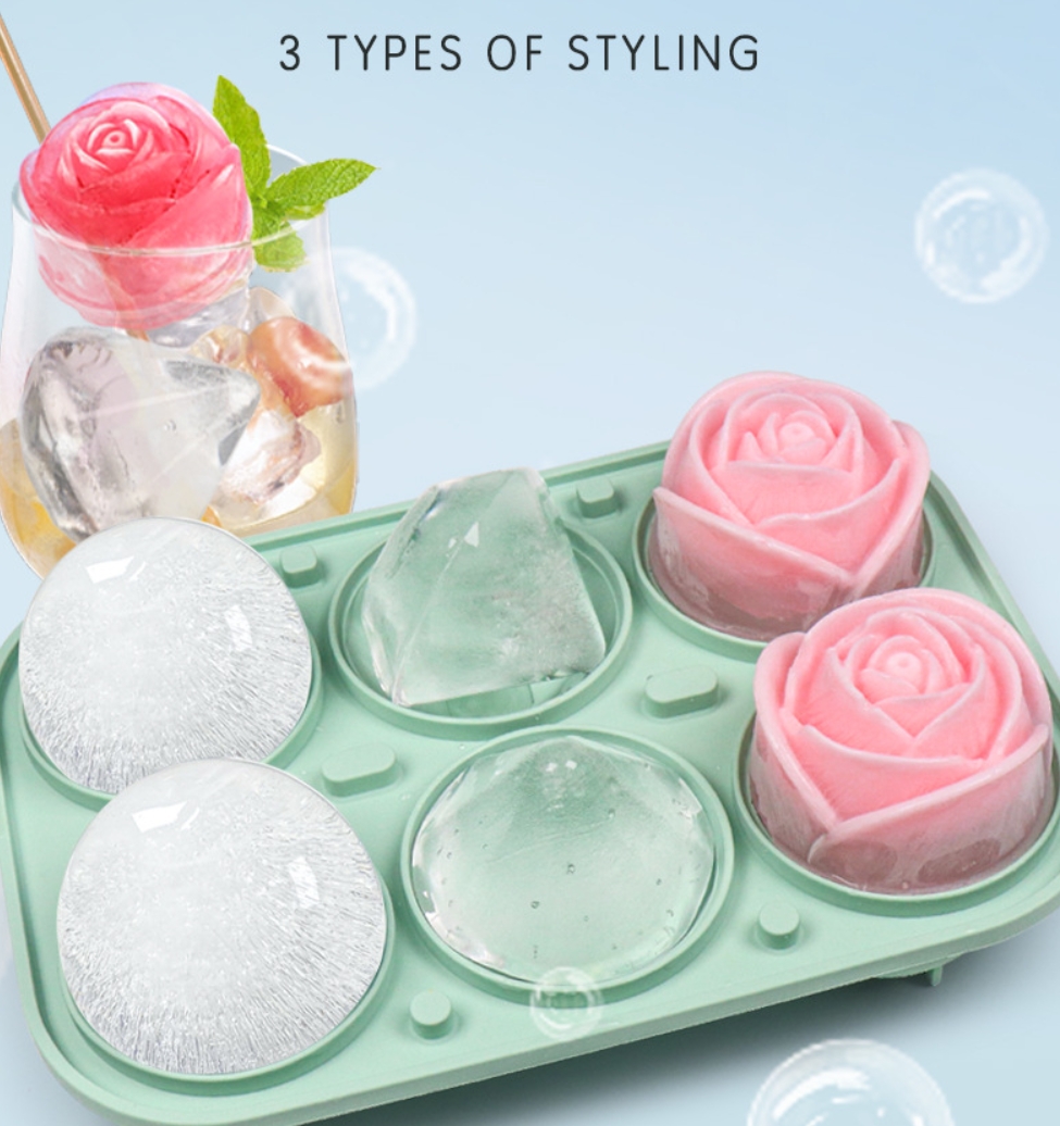 Rose Diamond Combination Ice Cube Mold