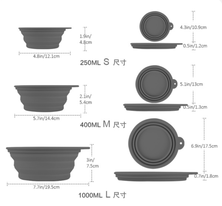 Silicone Folding Pet Bowl (3)
