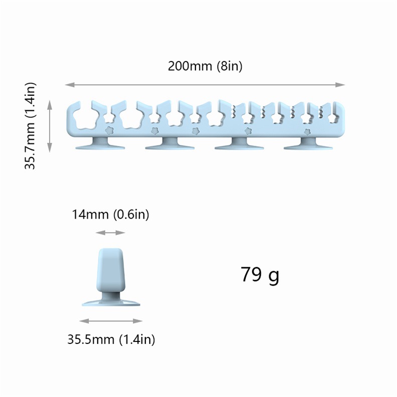 Silicone Toothbrush Drying Rack
