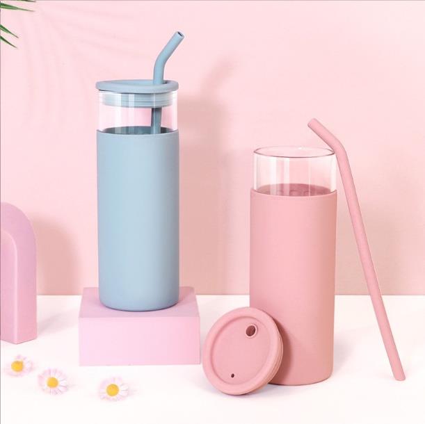 Silicone Straight Glass Cup Protective Cover