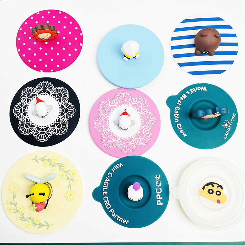 Cartoon Silicone Cup Lid