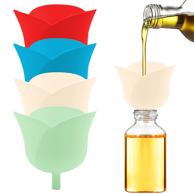 Multi-Functional Silicone Funnel – Food-Grade, Leak-Proof & Creative Design for Kitchen, Oil, Wine & More!