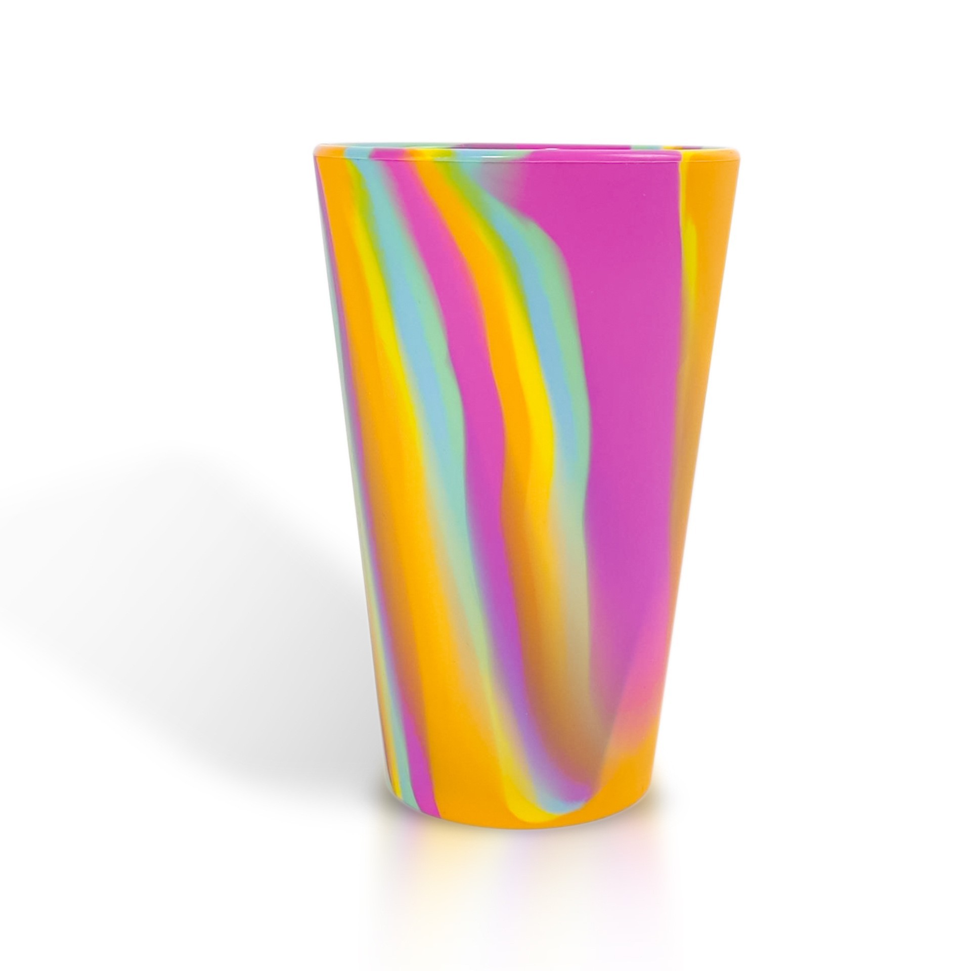 Amazon silicone cup 480ml outdoor portable anti-fall sports drinking water silicone beer cup color silicone water cup (8)
