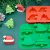 DIY Christmas Tree & Hat Silicone Baking Mold Set - 6 Piece Cake & Chocolate Mold Kit