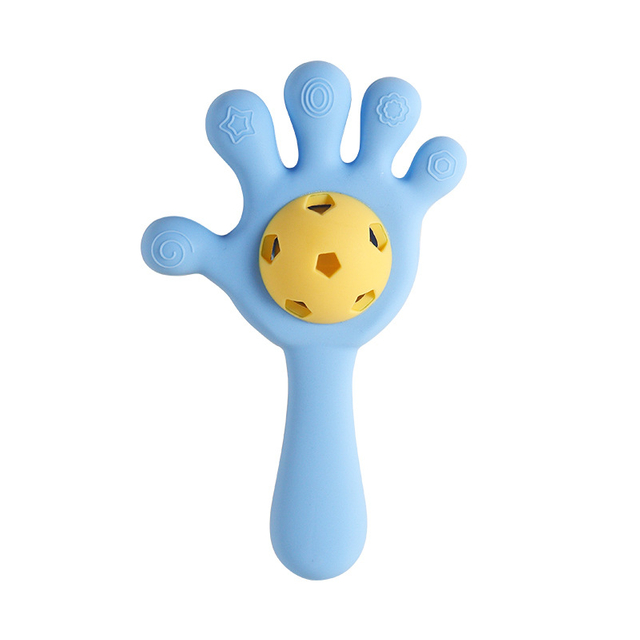 Silicone Palm Rattle Teether