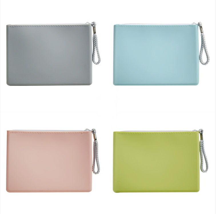 Fashionable Portable Silicone Makeup Bag, Handheld Coin Purse, Waterproof And Wear-resistant Phone And Key Bag, Toiletry Bag, Storage Bag