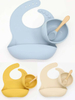 Children's Tableware Silicone Bib Waterproof Baby Bib Baby Drool Towel Infant Bowl And Spoon Complete Maternal And Baby Supplies