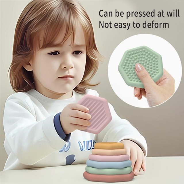 Silicone stacking toys