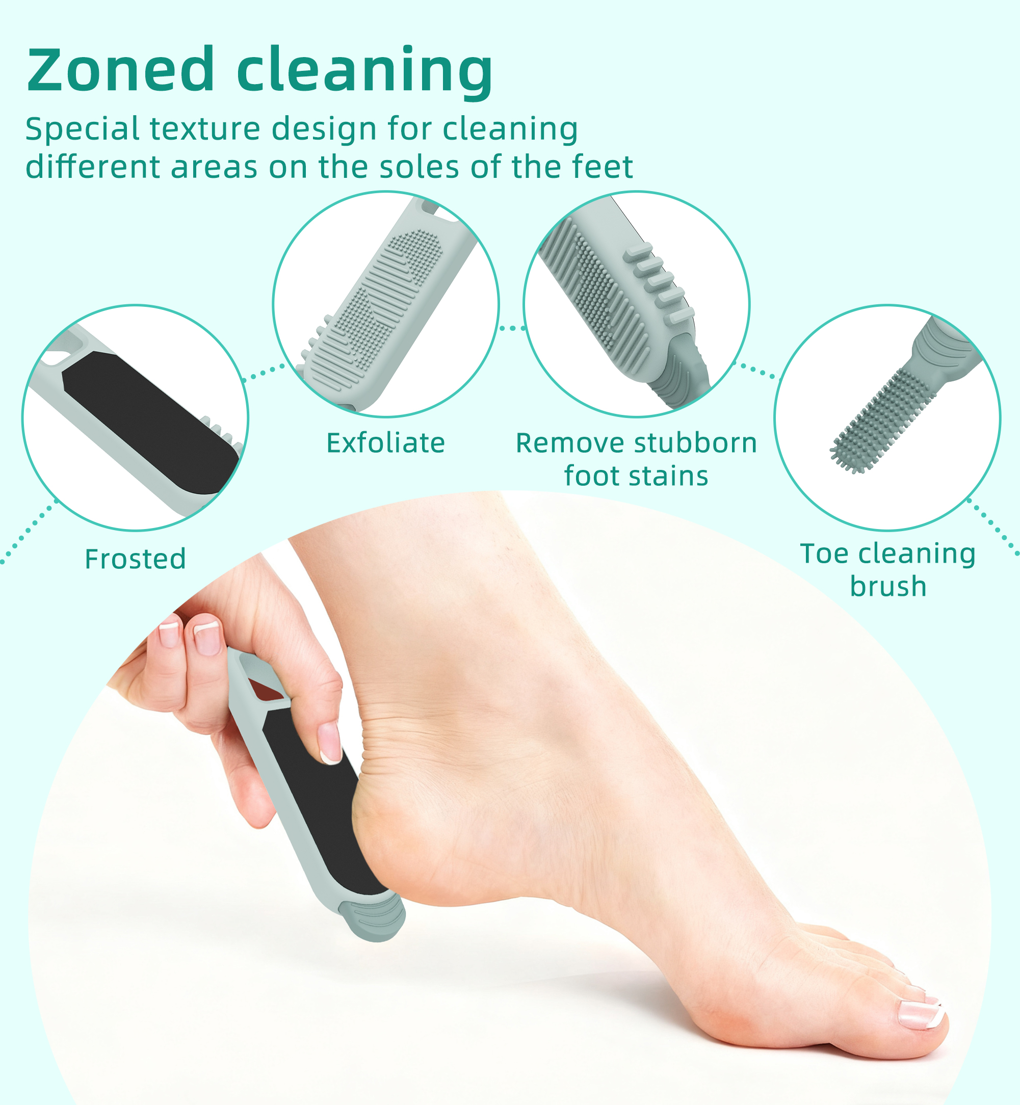 New Hot-Selling Cross-Border Foot Crevice Cleaning Brush