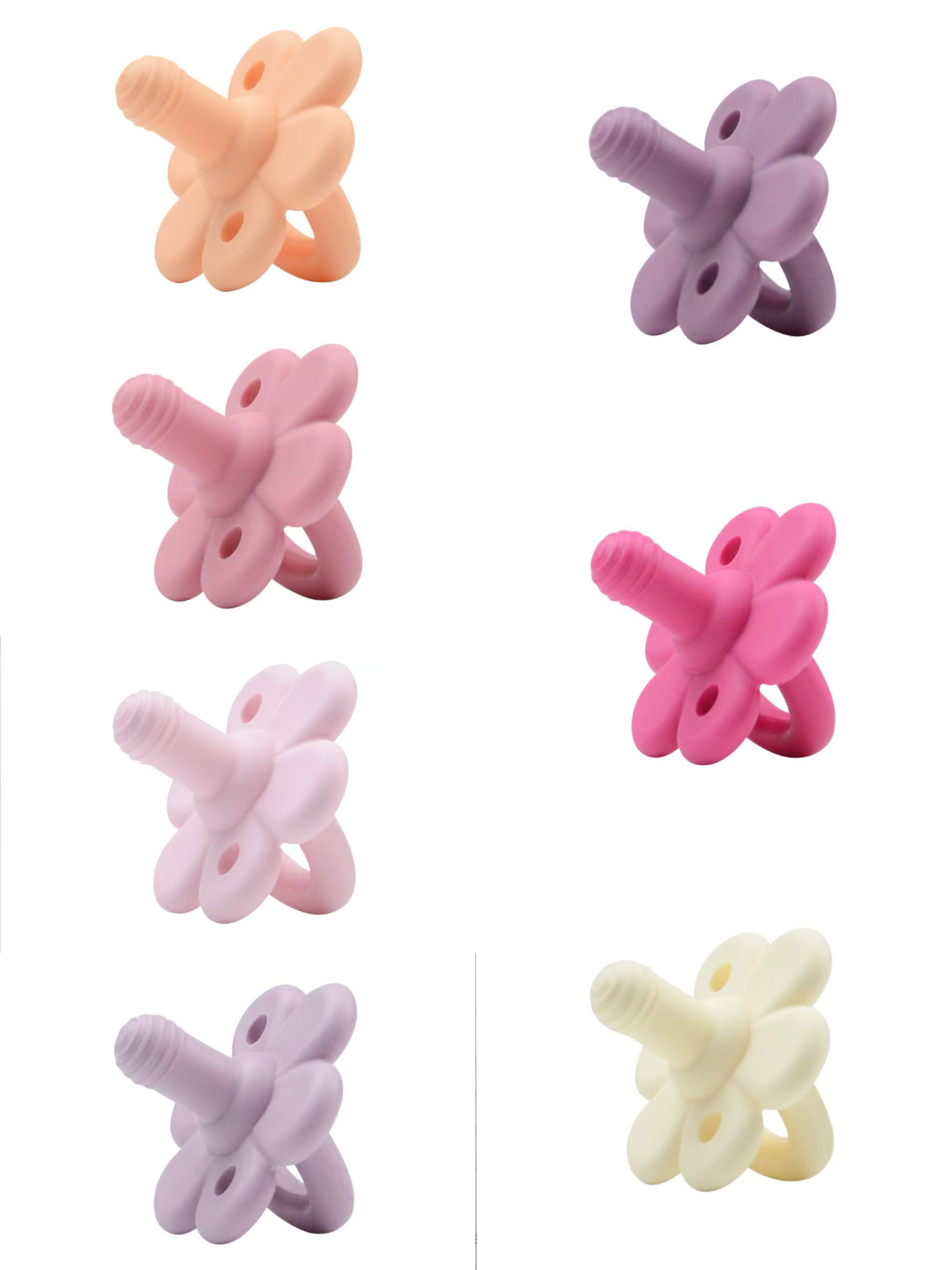 Baby products infant silicone flower-shaped pacifier teething toy for babies