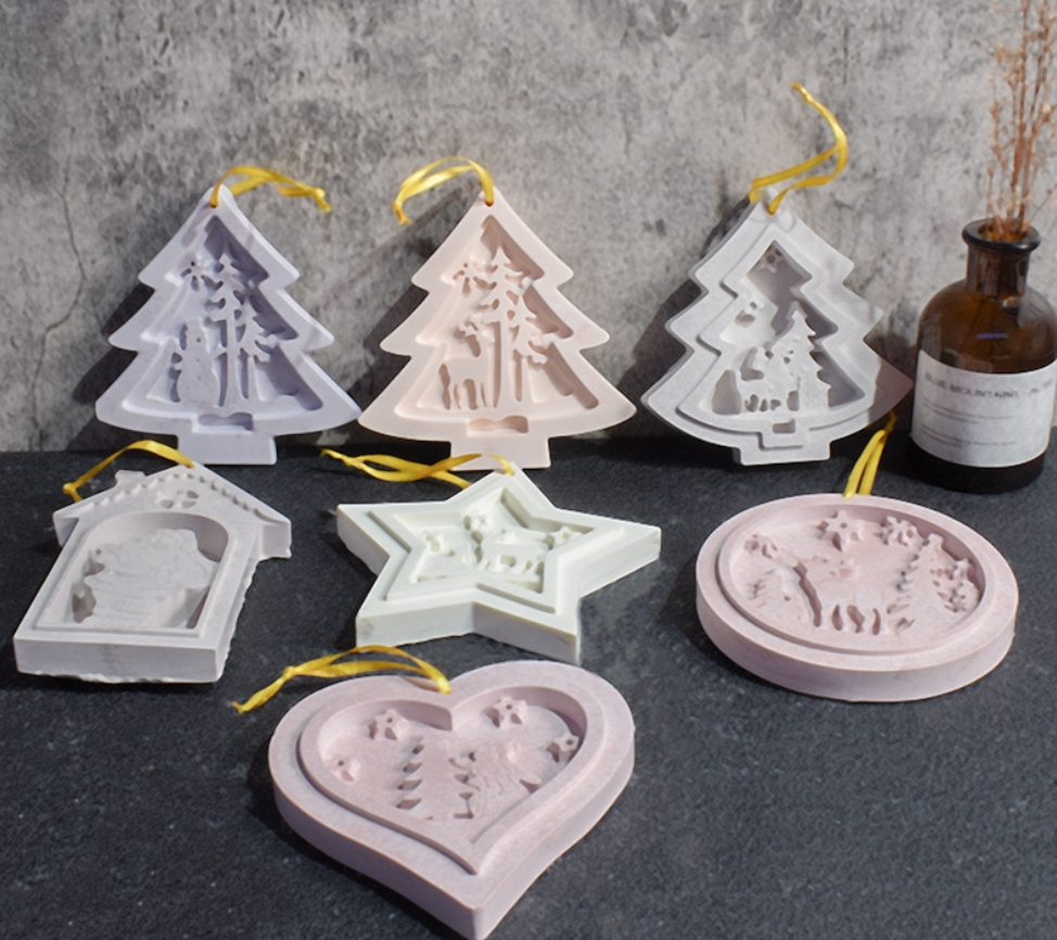 Aromatherapy Plaster Christmas Hanging Sign Mold