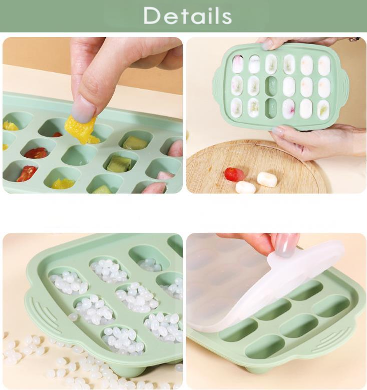 Silicone Baby Food Ice Tray