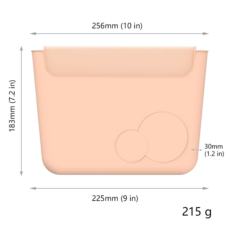 Manufacturers silicone cosmetic bag travel toiletries bag silicone makeup brush bag cosmetics skin care products large capacity storage bag (2)