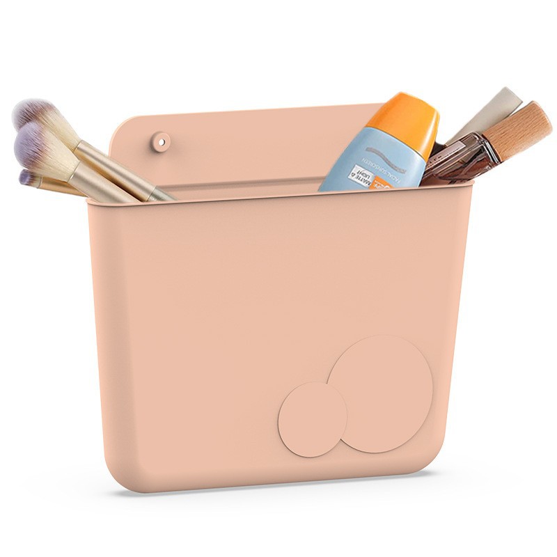 Manufacturers silicone cosmetic bag travel toiletries bag silicone makeup brush bag cosmetics skin care products large capacity storage bag (1)