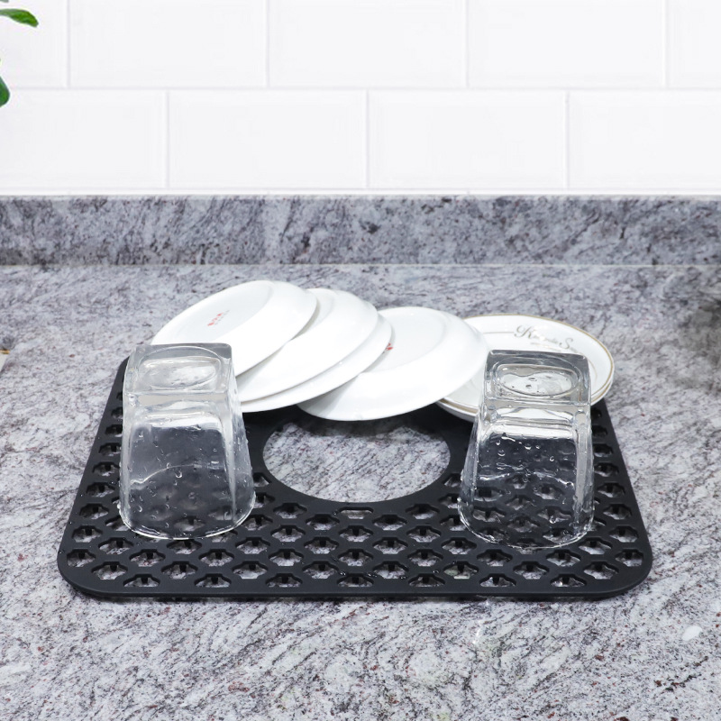 Announcing Shipment- Kitchen Hollow Sink Drain Pad Sink Bottom Anti-scratch Filter Pad Bar Counter Insulation Pad 