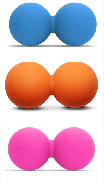 Wholesale Silicone Fascia Ball Muscle Massage Ball for Relieving Shoulder and Neck, Solid Yoga Massage Fitness Ball