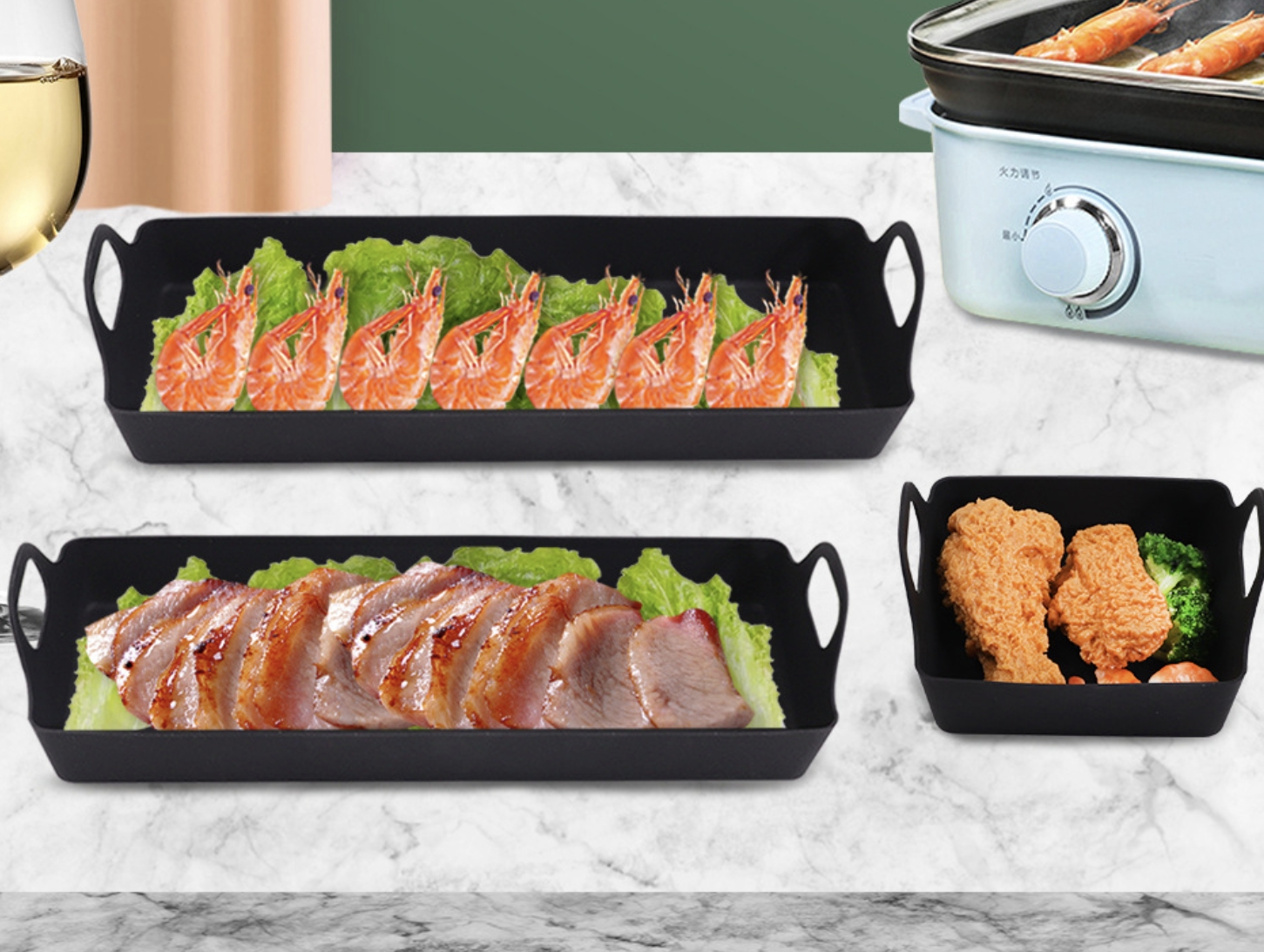 Silicone Baking Tray Set