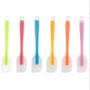 Silicone scraper, fully wrapped, integrated design, small long cake spreading knife for jam, cheese, butter, salad, and mixing