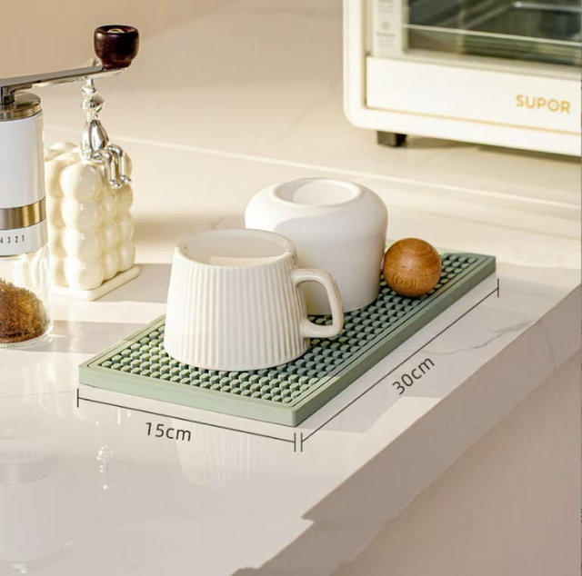 Soft Rubber Bar Mat, Non-slip, Water-draining, Heat-insulating Bar Mat, Available in Three Sizes, Can Be Combined, Water-draining Cup Mat, Wine Glass Coaster, Wholesale.