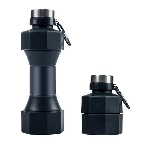 Foldable dumbbell water cup