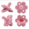 Baby products infant silicone flower-shaped pacifier teething toy for babies