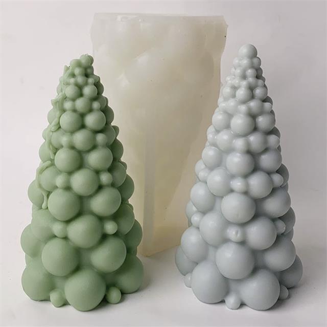 Silicone Christmas Tree Candle Mold