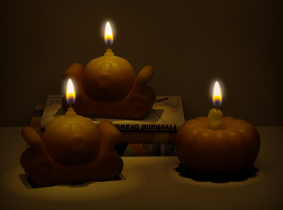 Pumpkin Candle Mold