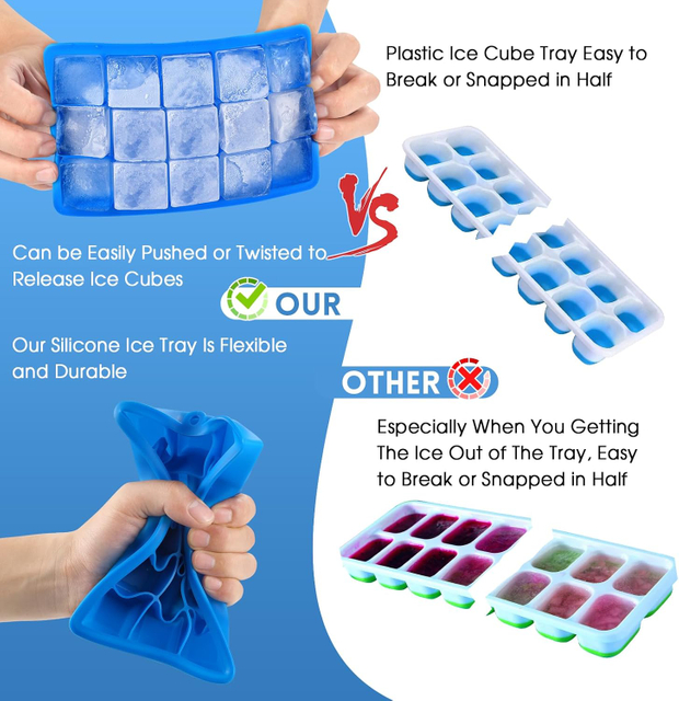 Ice Cube Molds Maker Set
