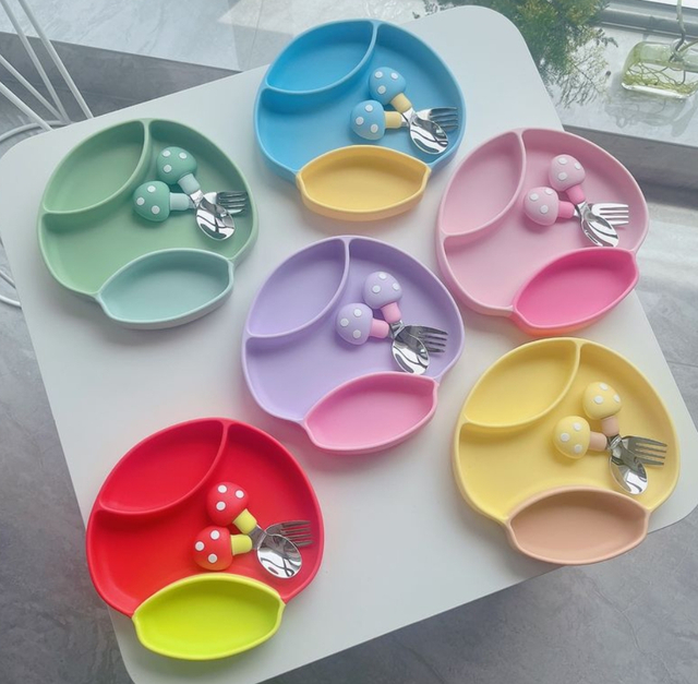 Children's Dinner Plate Fork And Spoon Set