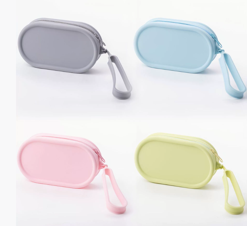 Fashionable Portable Silicone Makeup Bag, Handheld Coin Purse, Waterproof And Wear-resistant Phone And Key Bag, Toiletry Bag, Storage Bag