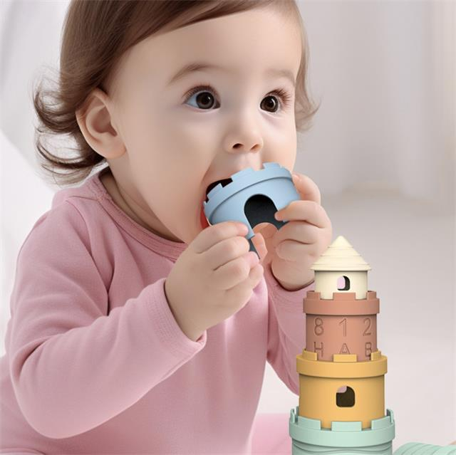 Silicone Castle Stacking Toys