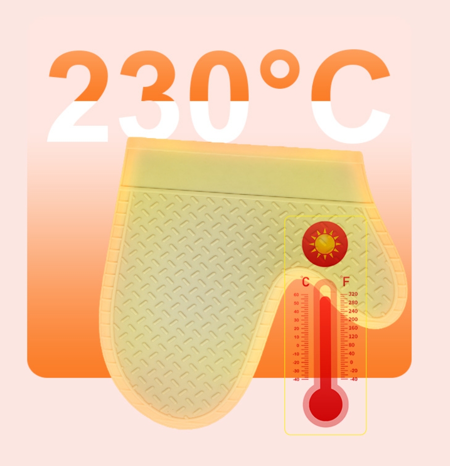 Insulated Silicone Cooking Gloves