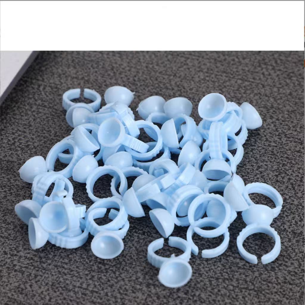Cross-border False Eyelash And Microblading Pigment Cup, Eyebrow Ring Cup, Eyelash Extension Glue Ring Cup, Available in Large, Medium, And Small Sizes