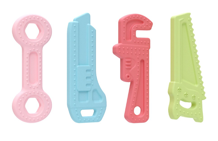 Amazon Hot-Selling Silicone Teething Tools: Pliers, Hammer, Food-Grade Baby Teething Stick, Cross-Border Infant Toys
