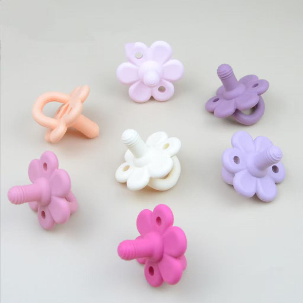 Baby products infant silicone flower-shaped pacifier teething toy for babies