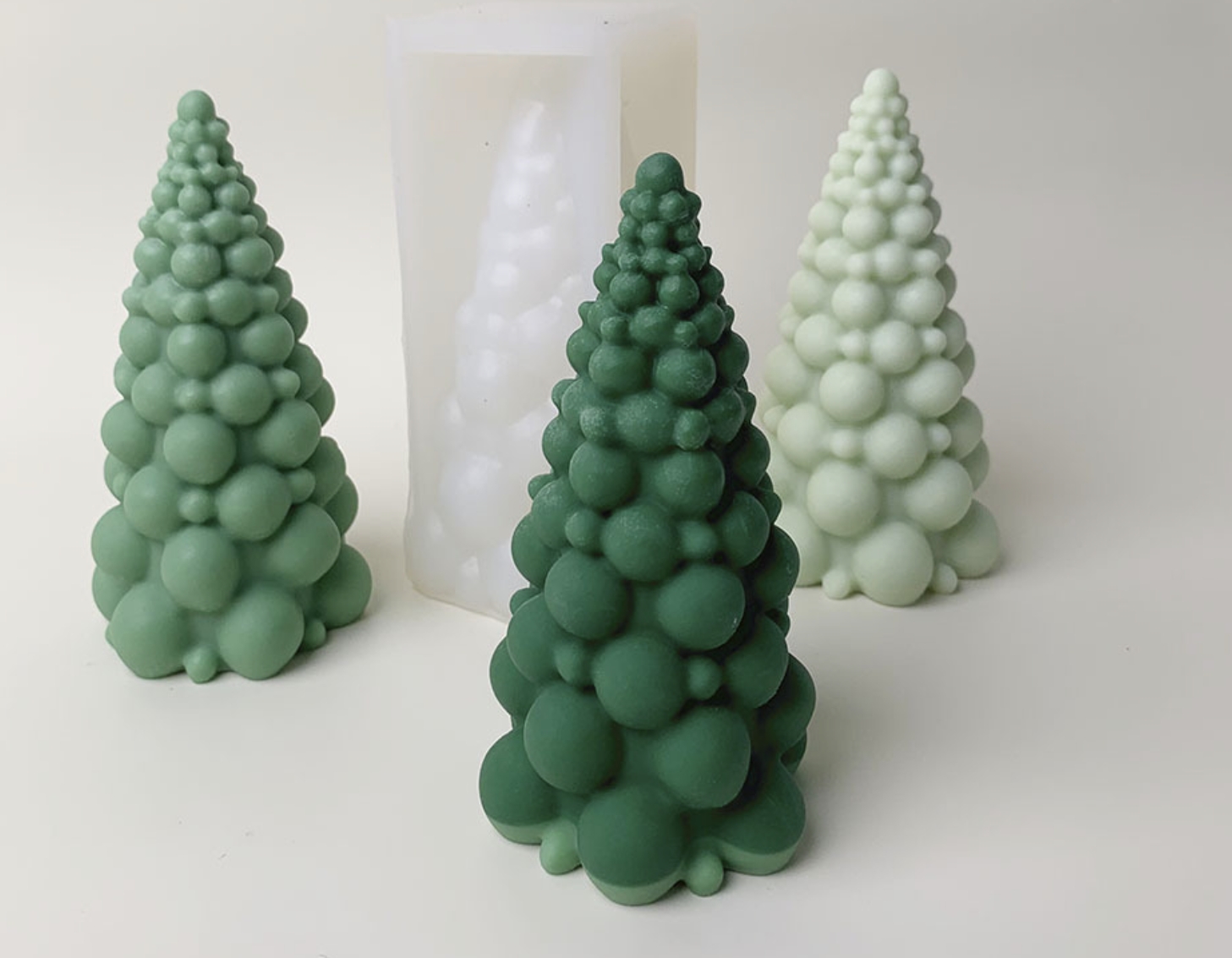 Silicone Christmas Tree Candle Mold