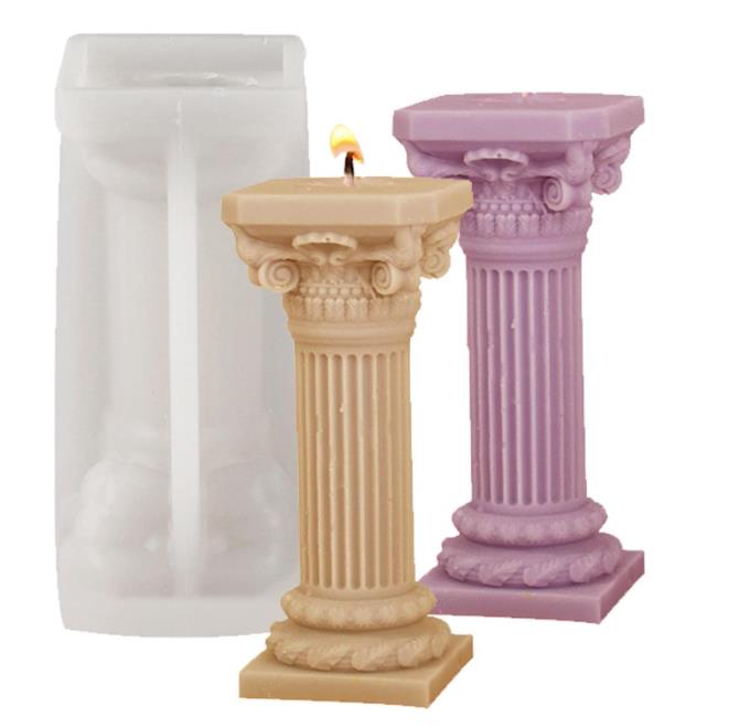 Roman Column Candle Mold